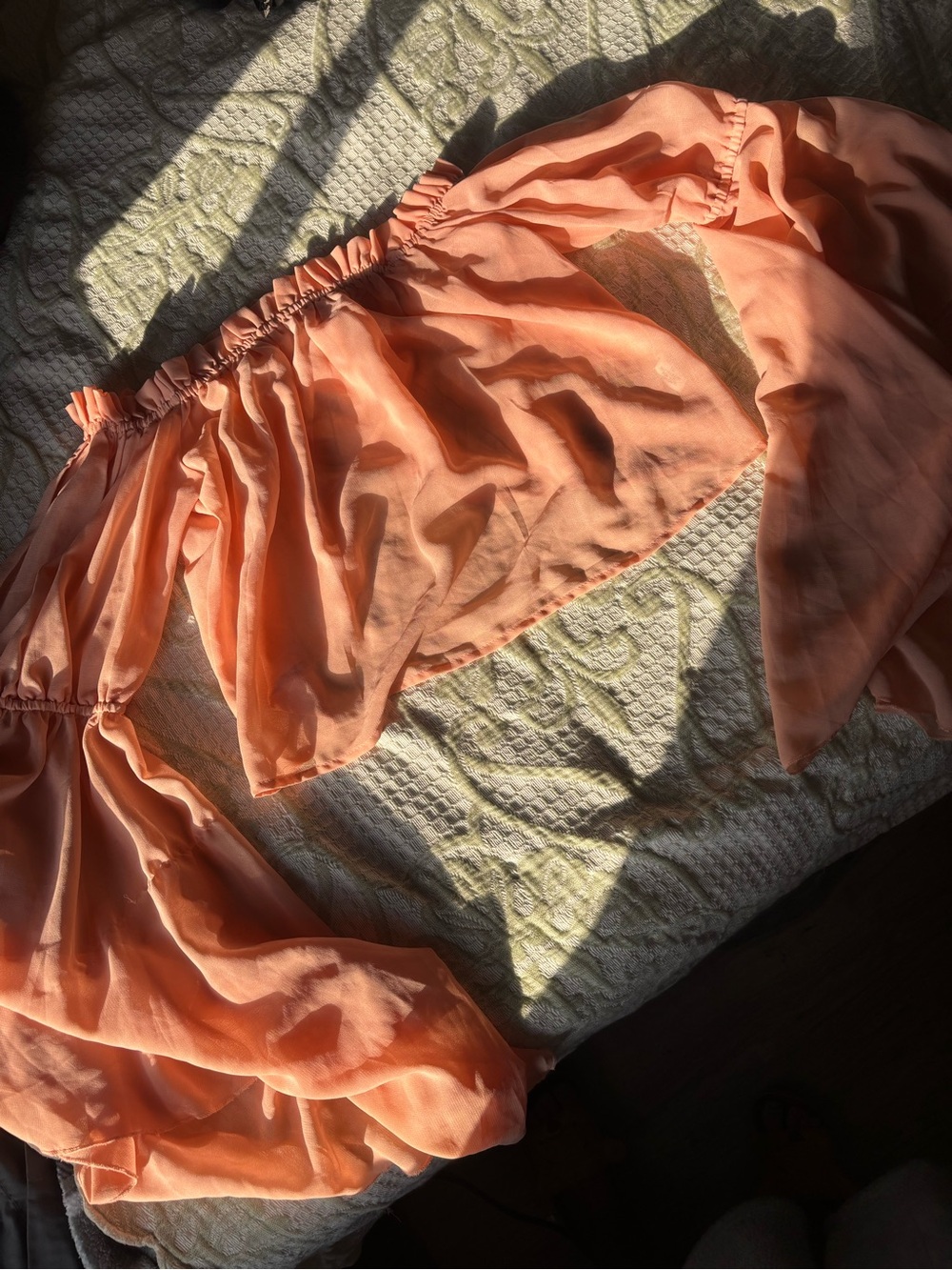 Live 4 Truth Peach Ruffled Top